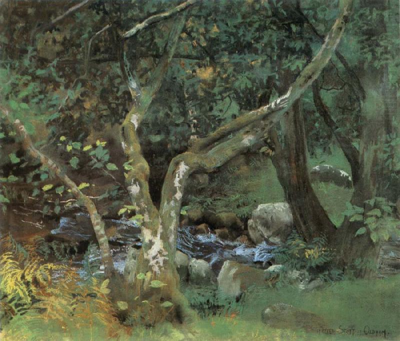William Stott of Oldham Autumn Woodland china oil painting image